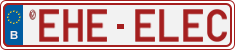 License plate of Belgium, Vanity Plates (2014)
