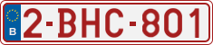 License plate of Belgium, Regular plates (2010)