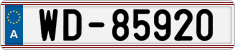 License plate of Austria, Diplomatic