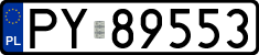 License plates of Poland, Regular car plates