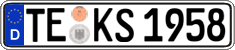 German license plate, Regular plates