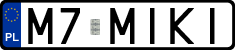 License plates of Poland, Vanity Plates