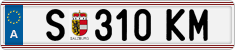 License plate of Austria, Regular plates