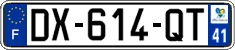 French license plate, SIV (ordinary)