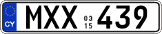 License plate of Cyprus, Regular plates