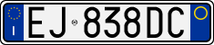License plate of Italy, Cars (1994 year series)