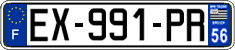 French license plate, SIV (ordinary)