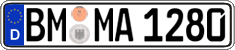 German license plate, Regular plates