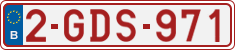 License plate of Belgium, Regular plates (2010)