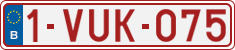 License plate of Belgium, Regular plates (2010)