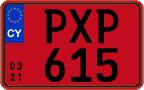 License plate of Cyprus, Rental cars