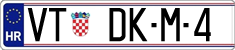 License plate of Croatia, Vanity Plates