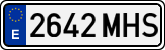 License plates of Spain, Ordinary (2000)