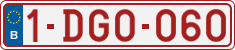 License plate of Belgium, Regular plates (2010)