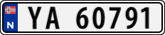 License plate of Norway, Cars