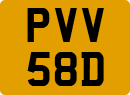 License plate of the United Kingdom, 1963 year system