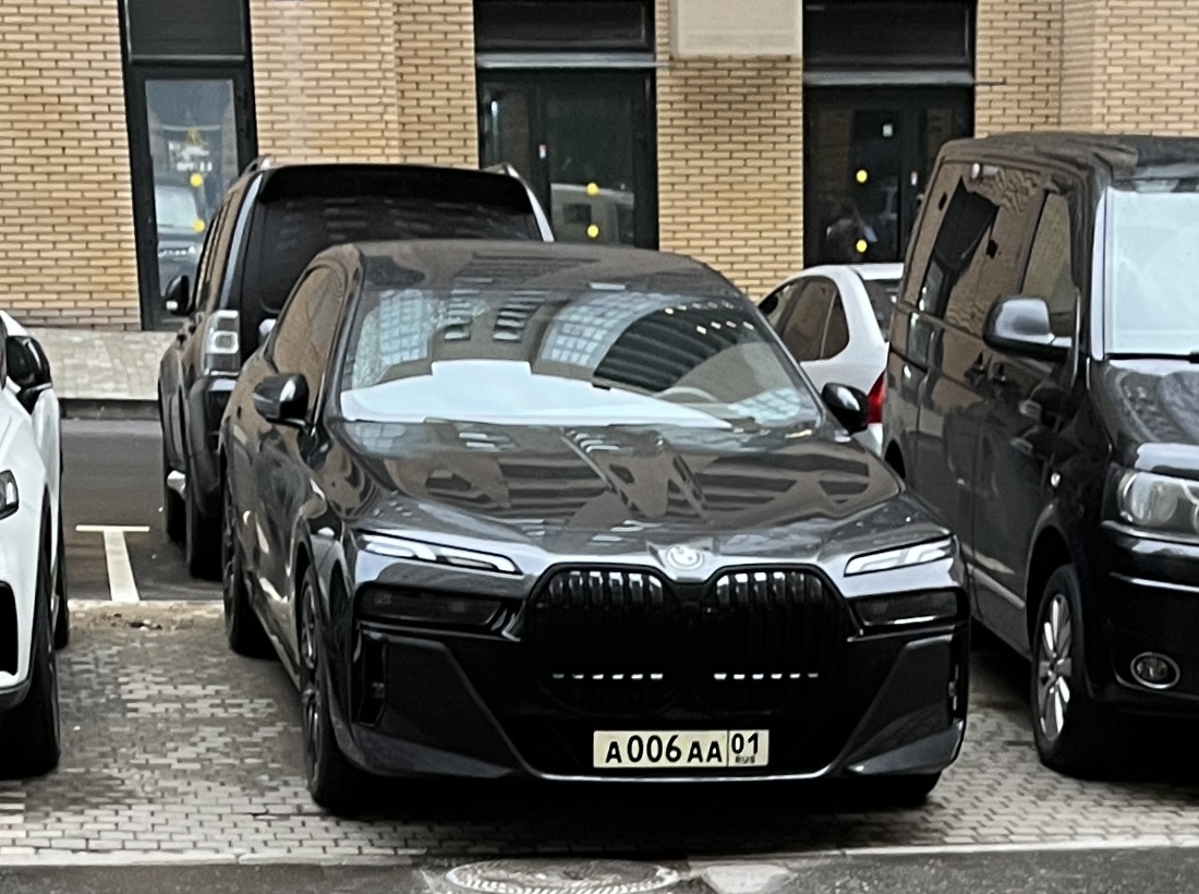 а 006 аа 01, BMW 7 Series 7th gen (G70), 2022–