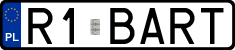 License plates of Poland, Vanity Plates