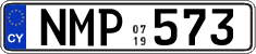 License plate of Cyprus, Regular plates