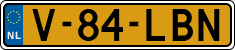 License plate of the Netherlands, Light Commercial Vehicles (1994 system)