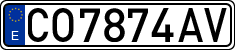 License plates of Spain, 1971 year series