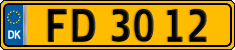License plate of Denmark, Commercial vehicles
