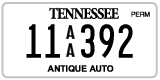 Tennessee, Antique (AA 12345)