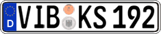 German license plate, Regular plates