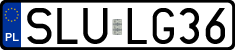 License plates of Poland, Regular car plates