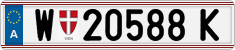 License plate of Austria, Regular plates