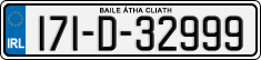 License plate of Ireland, Regular plates