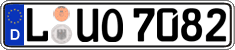 German license plate, Regular plates