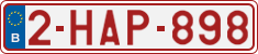 License plate of Belgium, Regular plates (2010)
