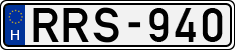 license plates of Hungary, Cars (1990)