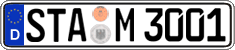 German license plate, Regular plates