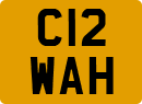 License plate of the United Kingdom, 1983 year system