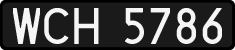 License plates of Poland, 1976 year system