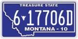 Montana, 1-12345A / 10-1234A