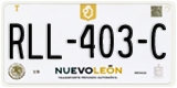 Nuevo León, Cars (AAA-000-A)