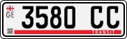 License plate of Georgia, Export transit plates