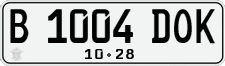 License plate of Indonesia, Regular plates