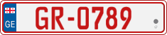 License plate of Georgia, Temporary