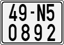 License plate of Vietnam, Motorcycles