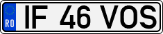 License plate of Romania, Regular plates