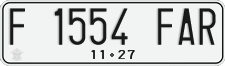 License plate of Indonesia, Regular plates