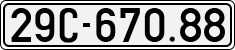 License plate of Vietnam, Cars