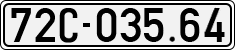 License plate of Vietnam, Cars