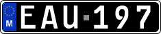 License plate of Malta, Oldtimers (ABC 123)