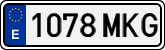 License plates of Spain, Ordinary (2000)