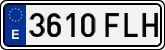 License plates of Spain, Ordinary (2000)